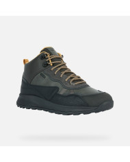 SNEAKERS IMPERMEABILI GEOX UOMO MID-CUT ANTRACITE/NERO TERRESTRE ABX U36EZA 0MEBU C9999