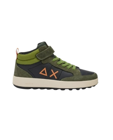 SNEAKERS SUN68 SHOE BOY'S GENIUS MID (TEEN) MILITARE SCURO TG : 35-39 Z45335T 74