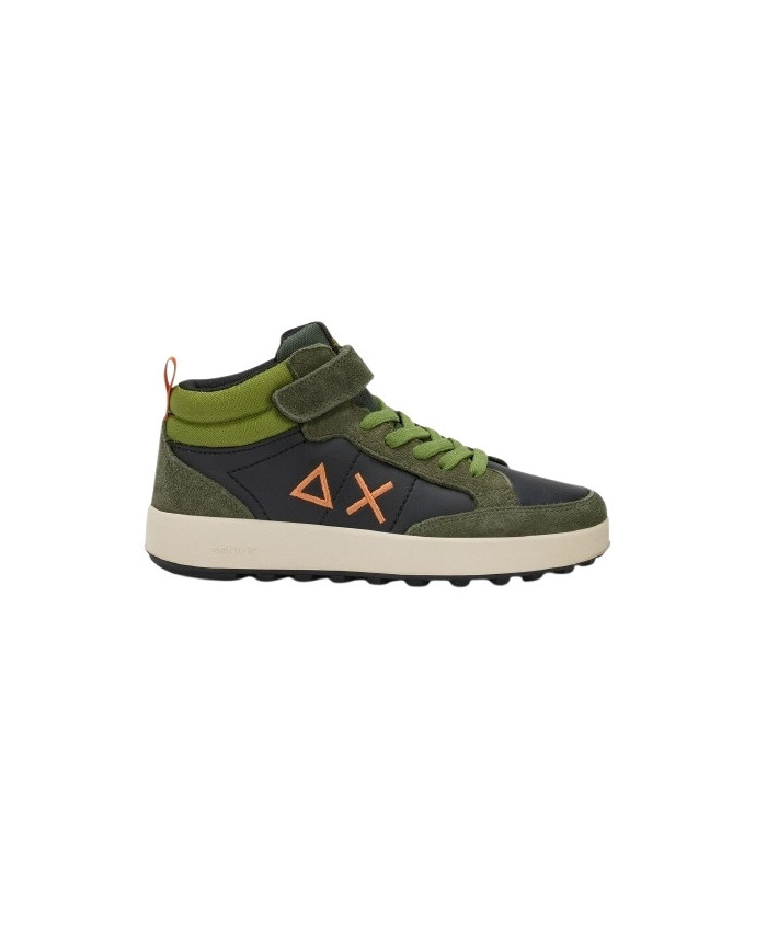 SNEAKERS SUN68 SHOE BOY'S GENIUS MID (TEEN) MILITARE SCURO TG : 35-39 Z45335T 74