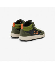 SNEAKERS SUN68 SHOE BOY'S GENIUS MID (TEEN) MILITARE SCURO TG : 35-39 Z45335T 74