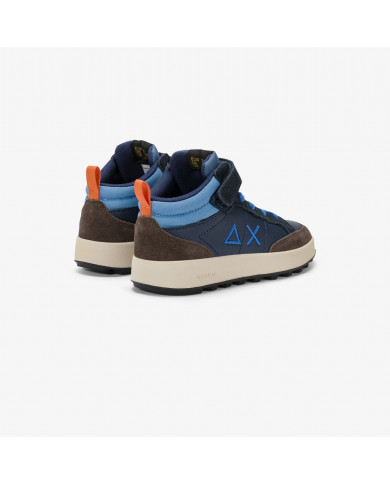 SNEAKERS SUN68 SHOE BOY'S GENIUS MID (KID) NAVY BLUE TG:30-34 Z45335K 07