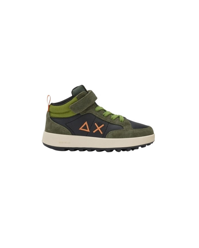 SNEAKERS SUN68 SHOE BOY'S GENIUS MID (KID) MILITARE SCURO TG:30-34 Z45335K 74