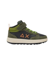 SNEAKERS SUN68 SHOE BOY'S GENIUS MID (KID) MILITARE SCURO TG:30-34 Z45335K 74