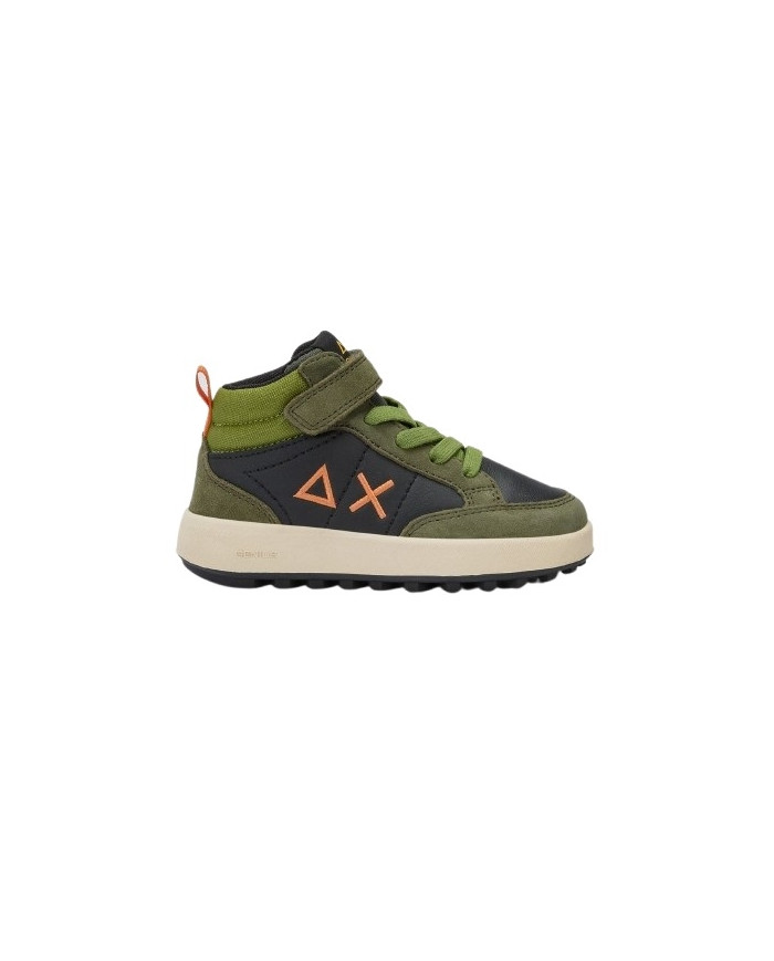 SNEAKERS SUN68 SHOE BOY'S GENIUS MID (BABY) MILITARE SCURO tg:25-29 Z45335B 74