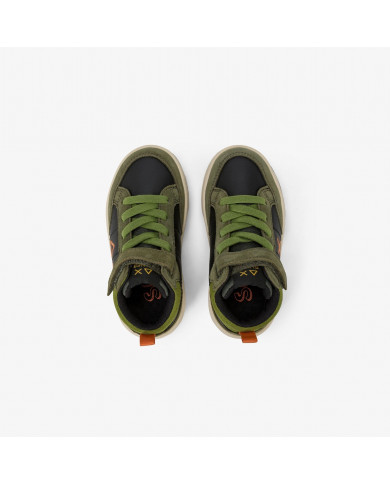 SNEAKERS SUN68 SHOE BOY'S GENIUS MID (BABY) MILITARE SCURO tg:25-29 Z45335B 74
