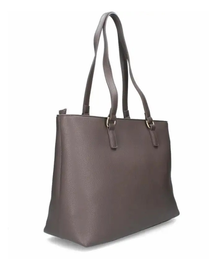 BORSA A SPALLA MARIO VALENTINO DONNA SHOPPING NEVER NERO 27X36.5X13CM VBS8GL01 TAUPE