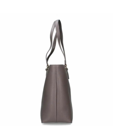 BORSA A SPALLA MARIO VALENTINO DONNA SHOPPING NEVER NERO 27X36.5X13CM VBS8GL01 TAUPE