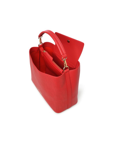 BORSA A MANO  MARIO VALENTINO DONNA PRINCESS WAVE 22X29X13CM VBS6TE04/ROSSO
