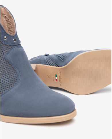 TRONCHETTO NEROGIARDINI DONNA VELOUR AVIO VELOUR AVIO TR CAPUA BEIGE TACCO 7CM  E512710D/203