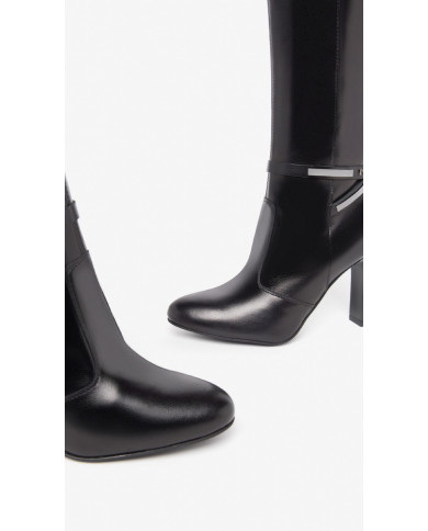 STIVALI CON TACCO NEROGIARDINI DONNA IN PELLE NERO TACCO 9 CM I308744DE/100