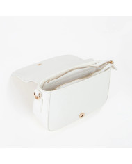 BORSA A SPALLA MARIO VALENTINO DONNA 16X22X8CM VBS7LX08 BIANCO