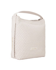 BORSA A SPALLA MARIO VALENTINO HOBO BAG SHANTEL 35X30X13CM VBS8Y607 ECRU