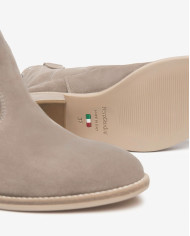 TRONCHETTO NEROGIARDINI DONNA VELOUR CRETA TR BASILEA 828 NATURALE TACCO 4,5CM E512705D/451