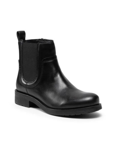 STIVALETTI GEOX DONNA D RAWELLE A - NAPPA SHEEP LEA  BLACK D166RA 000TU C9999