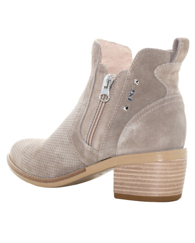 TRONCHETTO NEROGIARDINI DONNA VELOUR CRETA VELOUR CRETA TR BASILEA 828 NATURALE TACCO 4,5CM E512701D/451