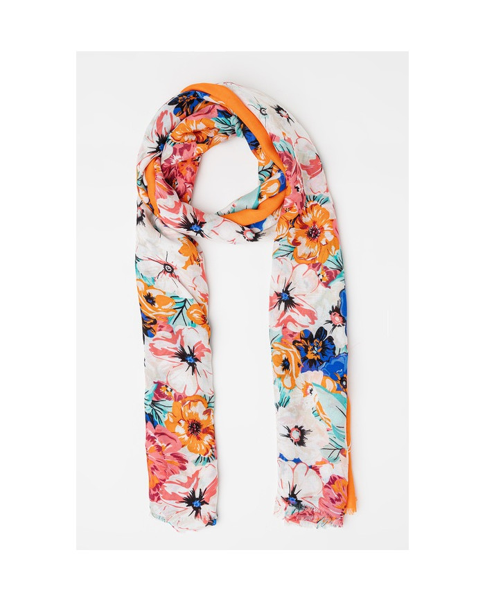 SCIARPA LIU JO STOLA SCARF/SHAWL FLOWERS 90X180CM 2A4054 T0300 Z9323 