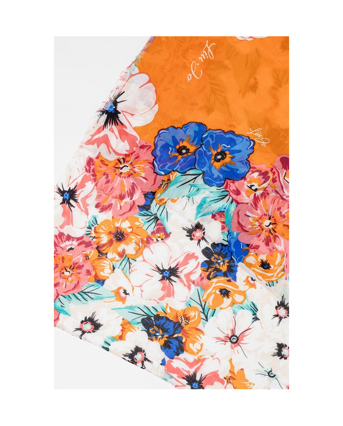 SCIARPA LIU JO STOLA SCARF/SHAWL FLOWERS 90X180CM 2A4054 T0300 Z9323 