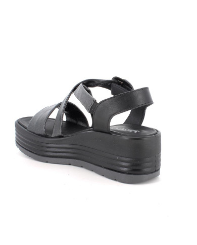 SANDALI CON ZEPPA IGI&CO DONNA  SI.DUBAI/NAPPA NERO 1164700
