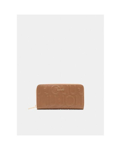 PORTAFOGLIO LIU JO DONNA  ECS XL ZIP AROUND SUEDE MARRONE AF5170 E1092 81140