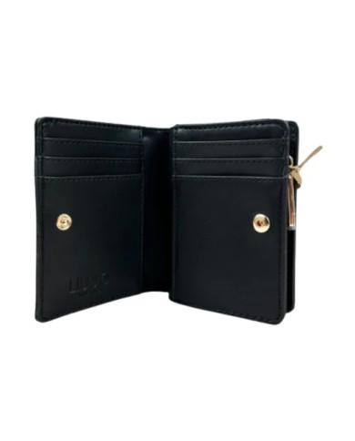 PORTAFOGLIO LIU JO DONNA S BIFOLD NERO 11X3X8CM AA5190 E0058 22222