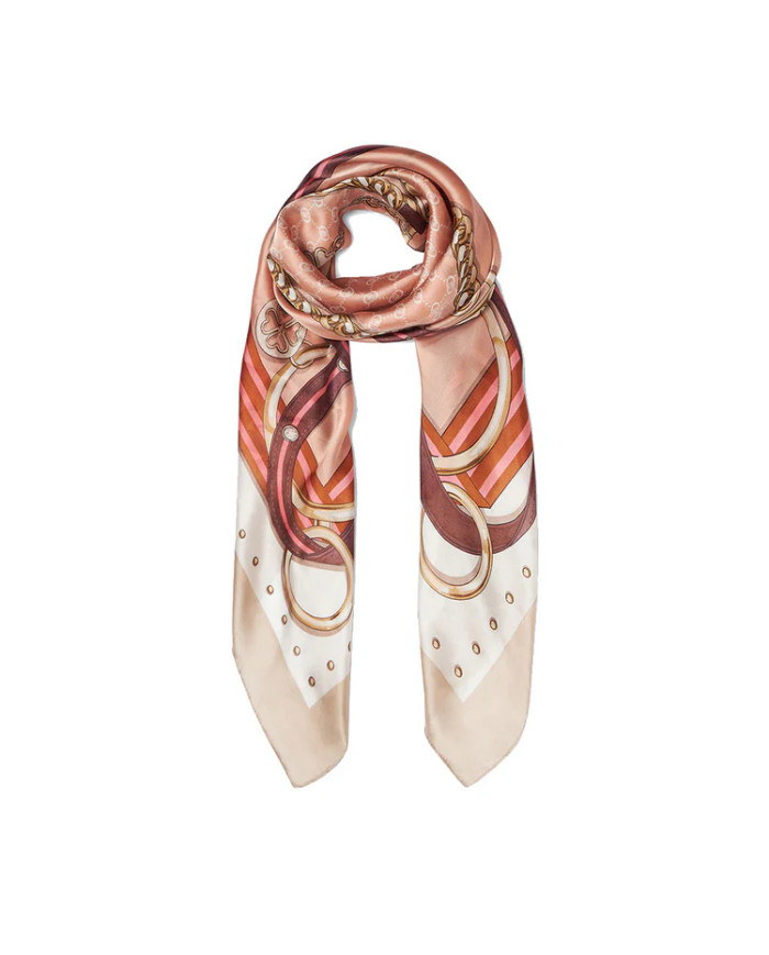 FOULAD LIU JO DONNA ECS FOULARD STRIPED TAPE 120X120CM 2A5041 T0300 00005