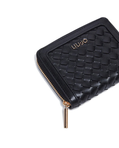 PROTAFOGLIO LIU JO DONNA WALLET 13X11X4CM NERO AA4162 E0513 22222 