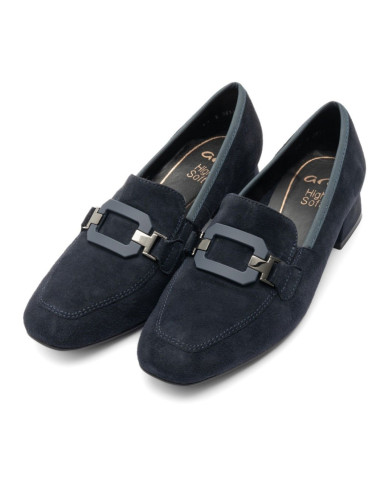 MOCASSINO ARA SHOES DONNA GRAZ 2.0 BLU TACCO 3,5CM 12-20432-02