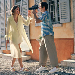 SANDALO CON ZEPPA IGI&CO DONNA PELLE SINTETICA BIANCO/ORO 5685422