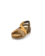 SANDALO CON ZEPPA BIONATURA DONNA 12 A 2495 IMB NABUK M2604