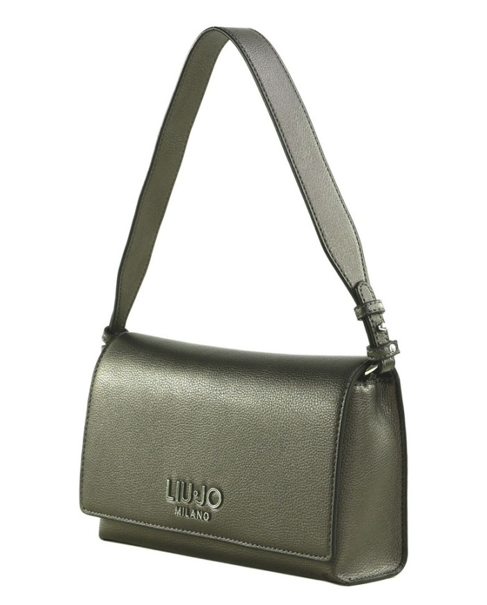 TRACOLLA LIU JO DONNA ECS S CROSSBODY EAST/WEST ANTRACITE MET.24X14X6CM AF5224 E0058 04020 