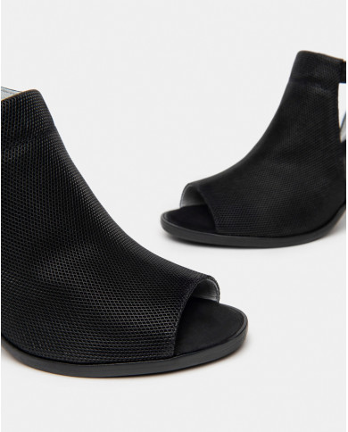 TRONCHETTI NEROGIARDINI DONNA PELLE BLACK OSAKA 7CM E409760D/100