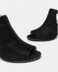 TRONCHETTI NEROGIARDINI DONNA PELLE BLACK OSAKA 7CM E409760D/100