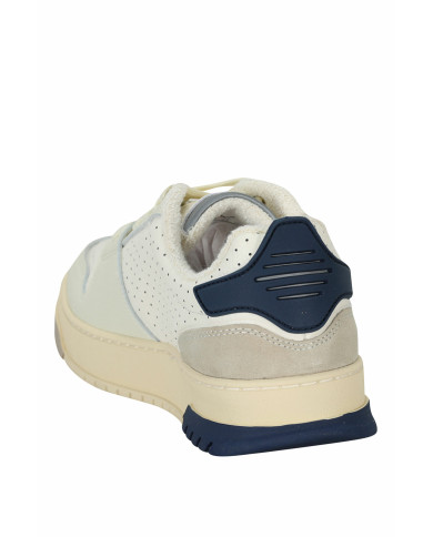 SNEAKERS BLAUER UOMO MAN LEATHER/SUEDE SNEAKER WHI/NVY 