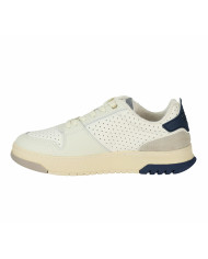 SNEAKERS BLAUER UOMO MAN LEATHER/SUEDE SNEAKER WHI/NVY 