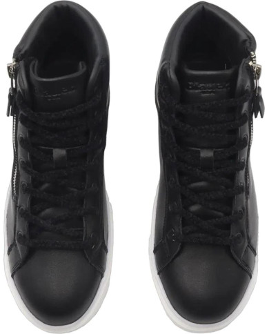 SNEAKERS BLAUER DONNA WOMAN LEATHER MIDBOOT F3VENUS02LEA BLK