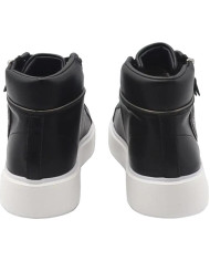 SNEAKERS BLAUER DONNA WOMAN LEATHER MIDBOOT F3VENUS02LEA BLK