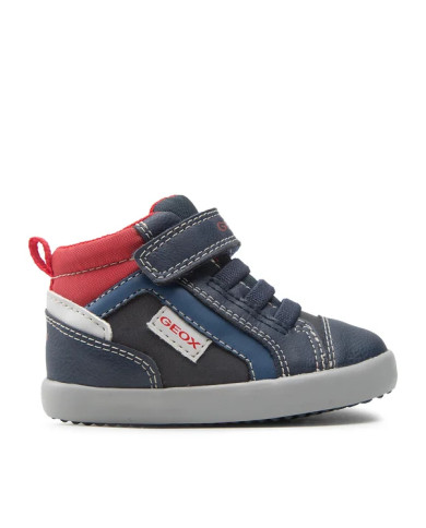 SNEAKERS ALTA GEOX BAMBINO GISLI B.A- WAX.SYNT+NYLON NAVY/RED B261NA 0MEFU C0735