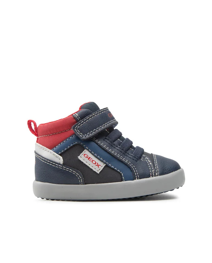SNEAKERS ALTA GEOX BAMBINO GISLI B.A- WAX.SYNT+NYLON NAVY/RED B261NA 0MEFU C0735