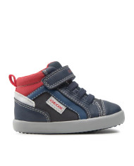 SNEAKERS ALTA GEOX BAMBINO GISLI B.A- WAX.SYNT+NYLON NAVY/RED B261NA 0MEFU C0735