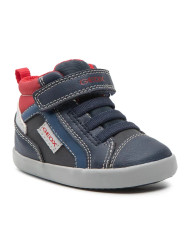 SNEAKERS ALTA GEOX BAMBINO GISLI B.A- WAX.SYNT+NYLON NAVY/RED B261NA 0MEFU C0735