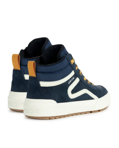 SNEAKERS GEOX BAMBINO J WEEMBLE B. A - SCAM.+NYLON   NAVY/YELLOW J36HAA 022FU C0657/A