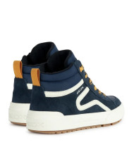 SNEAKERS GEOX BAMBINO J WEEMBLE B. A - SCAM.+NYLON   NAVY/YELLOW J36HAA 022FU C0657/A