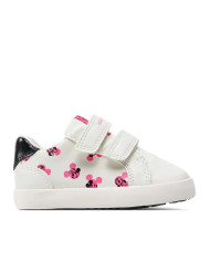 SNEAKERS GEOX PRIMI PASSI  B KILWI G. D - NAPPA+GEOBUCK WHITE/FLUOFUCHSIA B45D5D 08554 C1441/B