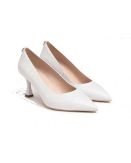 DECOLLETE' NEROGIARDINI DONNA NAPPA PANDORA BIANCO TPU ALEK NATURALE E307081DE/707