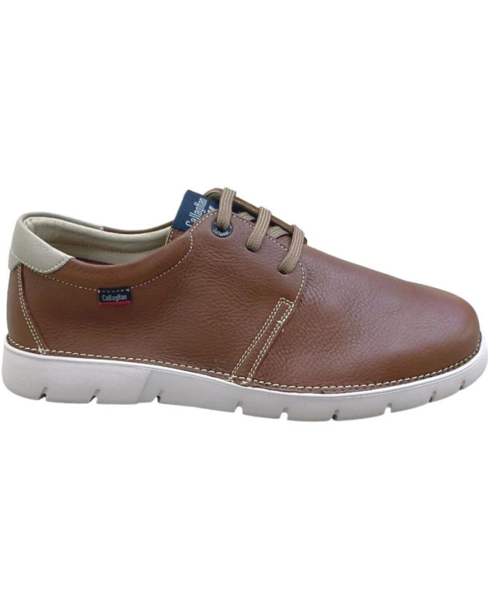 SNEAKERS CALLAGHAN UOMO 57700 GRAIN CUERO PIEDRA FLEXIBILE