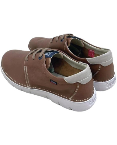 SNEAKERS CALLAGHAN UOMO 57700 GRAIN CUERO PIEDRA FLEXIBILE