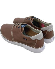 SNEAKERS CALLAGHAN UOMO 57700 GRAIN CUERO PIEDRA FLEXIBILE
