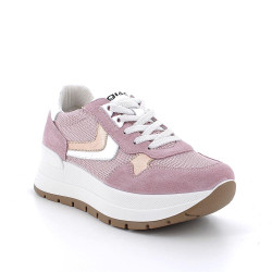 SNEAKERS IGI&CO DONNA SCAMOSCIATO/TESSUTO GLITTER ROSA CHIFFON 5663533