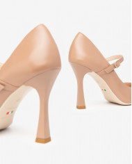 DECOLLETE NEROGIARDINI DONNANAPPA PANDORA NOCCIOLA TPU METZ MISSI NATUR TACCO 9,5CM I408631DE/407