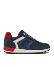 SNEAKERS  GEOX BAMBINO J ALBEN B. B - SCAM.+NYLON  NAVY/AVIO TG. 28-35 J459EB 022FU C0700/A